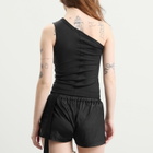 Rick Owens DRKSHDW Women's Sleeveless Coated Ziggy T-Shirt in Black