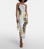 SIR Lola floral linen midi dress