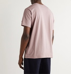 CHAMPION - Logo-Embroidered Cotton-Jersey T-Shirt - Pink