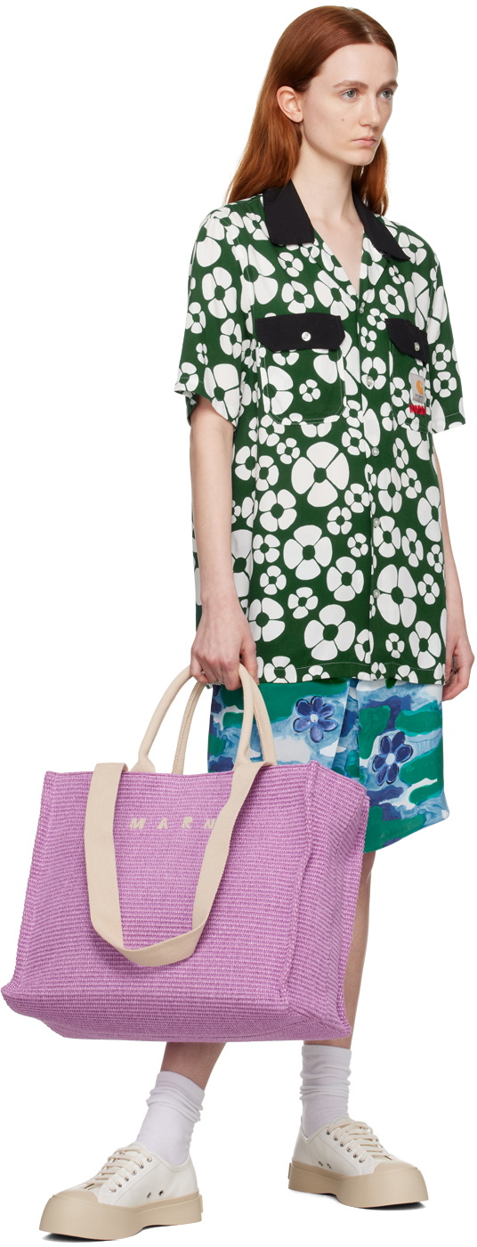 Marni Purple Large Tote Marni