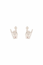 Y PROJECT mini rock on earrings Silver