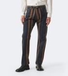 Versace Striped straight jeans