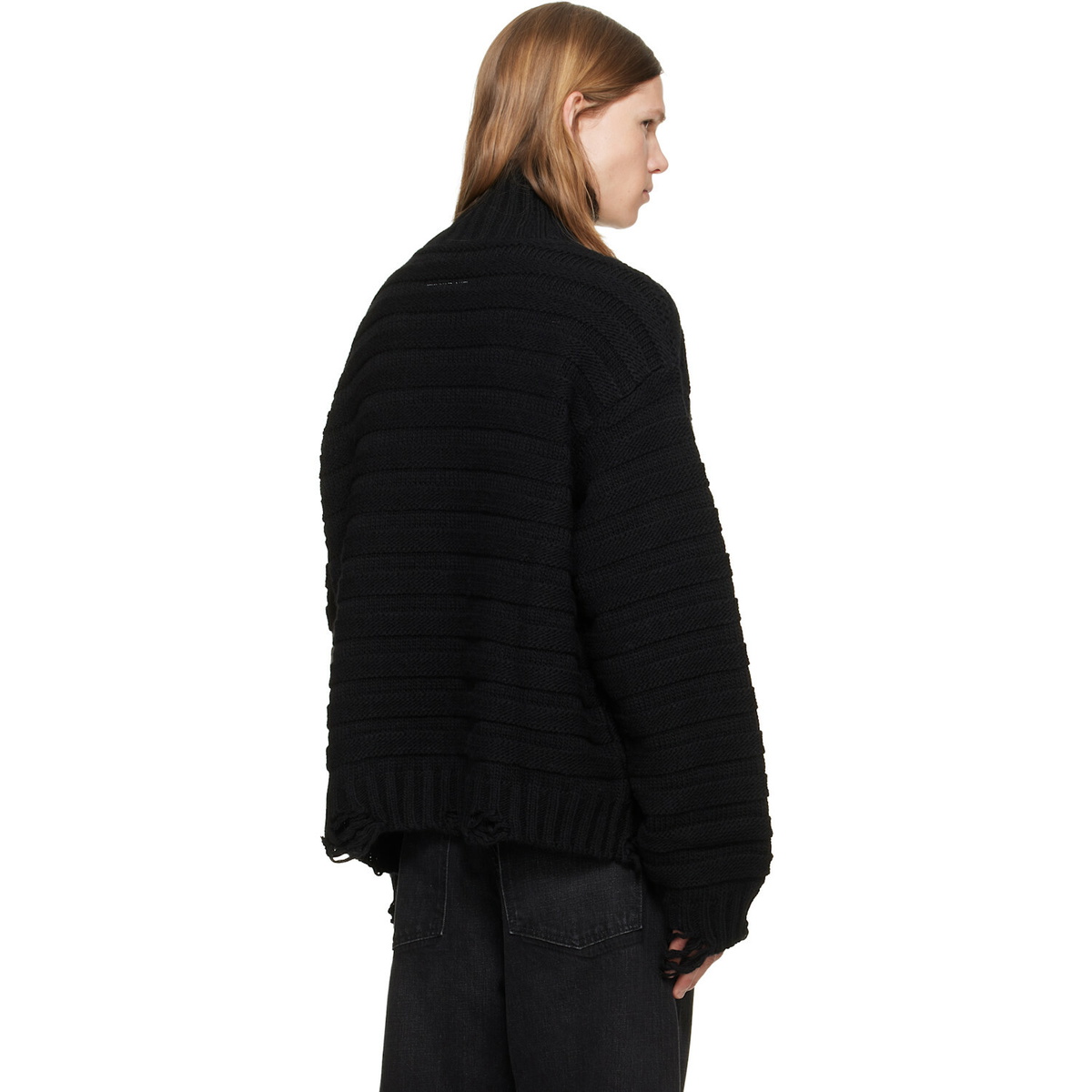 MM6 Maison Margiela Black Wool Turtleneck