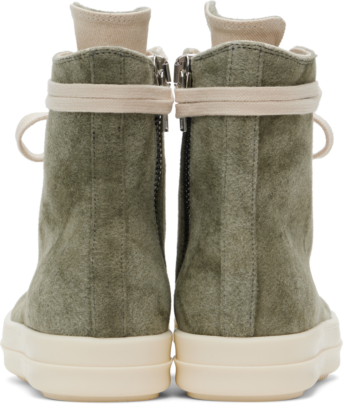 ◆RICK OWENS◆Porterville Jumbolaced スニーカー カーキ Khaki Porterville Jumbolaced Padded Low Sneakers by Rick