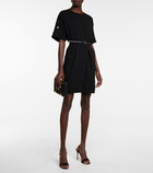 Max Mara - Pittura belted crêpe minidress