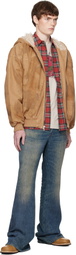 COÛT DE LA LIBERTÉ Tan Dirty Mike Woven Canvas Lined Jacket