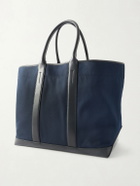 TOM FORD - Leather-Trimmed Canvas Weekend Bag