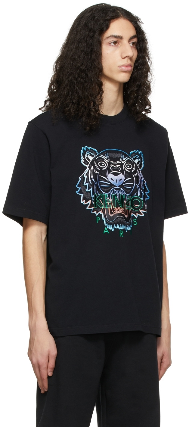 Kenzo Embroidered Tiger T-shirt in Black