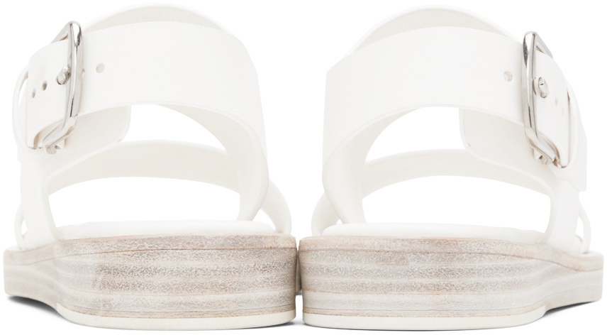 Ann Demeulemeester White Lore Flat Sandals