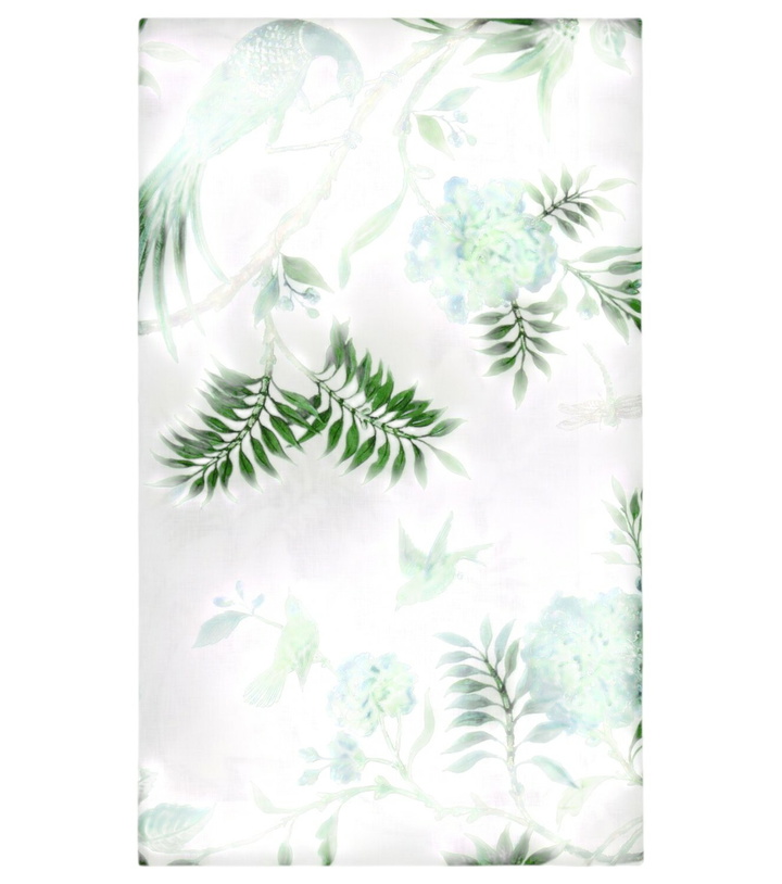 Photo: Aquazzura Casa Secret Garden Medium linen tablecloth
