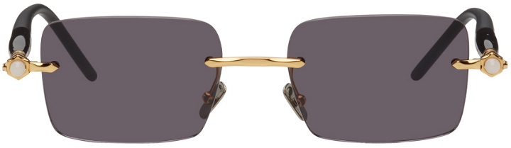 Photo: Kuboraum Gold & Black P56 Sunglasses