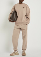 Adidas X Stella Mccartney Logo-print Cotton Sweatpants Brown
