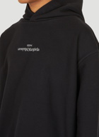 Upside Down Logo Sweatshirt in Black