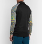 adidas Consortium - Missoni Tech-Jersey and Space-Dyed Stretch-Knit Track Jacket - Black