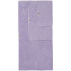 Tekla Purple Organic Three-Piece Towel Set