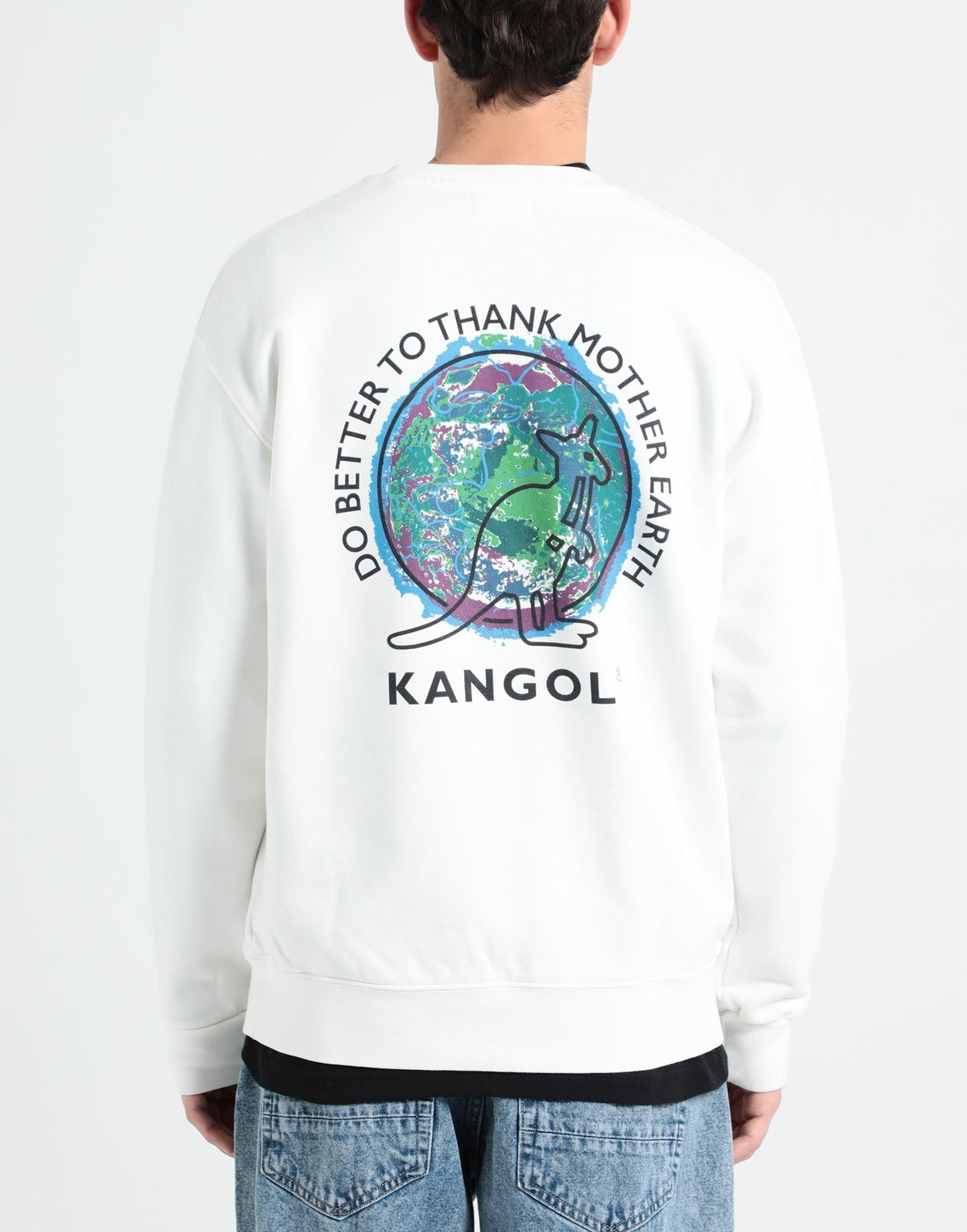 Kangol Mens Sweatshirt in Off white