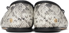 ANINE BING White & Black Jamie Ballerina Flats
