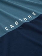 Castore - Active Two-Tone Perforated Stretch-Jersey T-Shirt - Blue