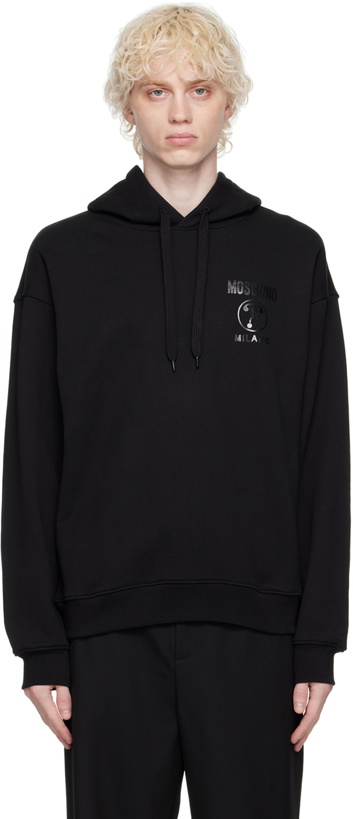 Photo: Moschino Black Double Question Mark Hoodie
