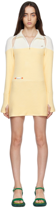 Photo: Kijun Yellow Half-Zip Minidress