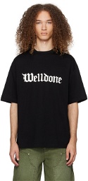 We11done Black Gothic T-Shirt