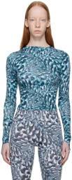 Maisie Wilen SSENSE Exclusive Blue Body Shop Long Sleeve T-Shirt