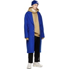 ADER error SSENSE Exclusive Blue Basic Single Coat