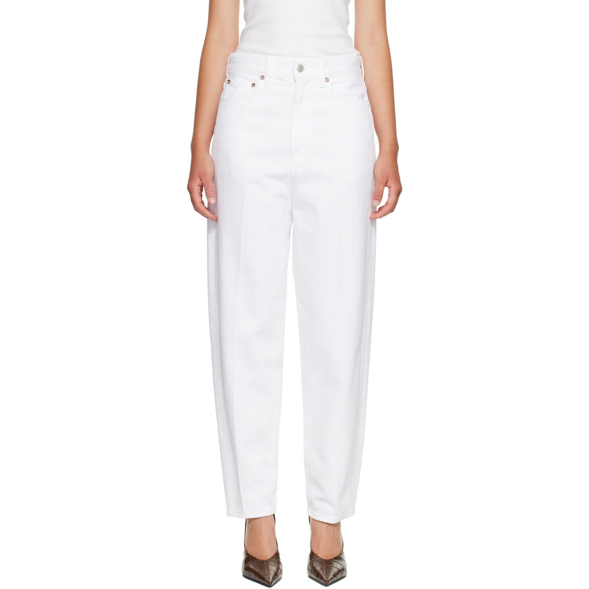 AGOLDE White 80's Jeans