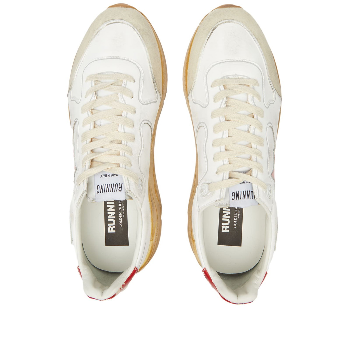 スニーカー GOLDEN  Men Sneakers 392142 GMF00127F000330 WHITE Men's Dad-Star in white and gray suede and white leather star