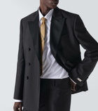 Burberry Double-breasted wool and silk blazer