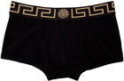 Versace Underwear Black Medusa Boxer Briefs