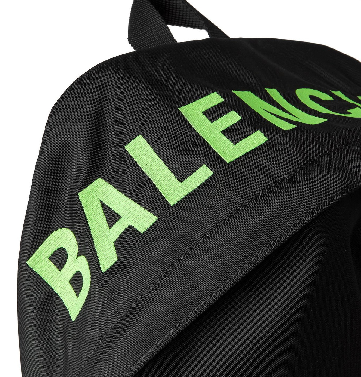 Balenciaga Logo Backpack Canvas BALENCIAGA - Logo-Print Canvas Backpack - Black Balenciaga main image 3