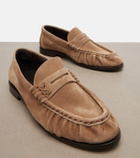 Saint Laurent Le Loafer suede penny loafers