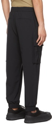 Solid Homme Black Pleated Strap Detail Trousers