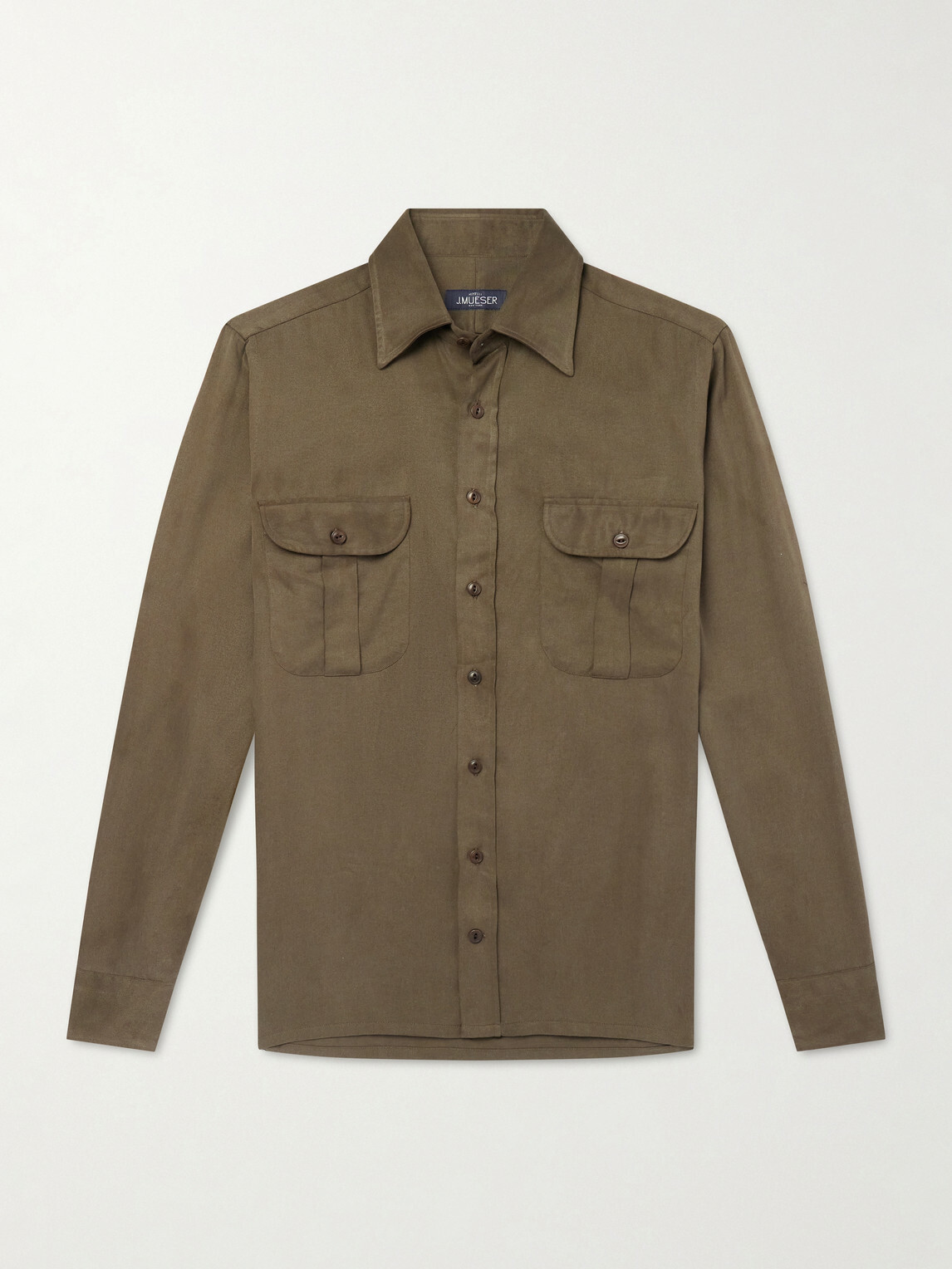 J. Mueser - TENCEL™ Lyocell-Twill Shirt - Green