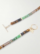 Peyote Bird - 14-Karat Gold-Plated Multi-Stone Necklace