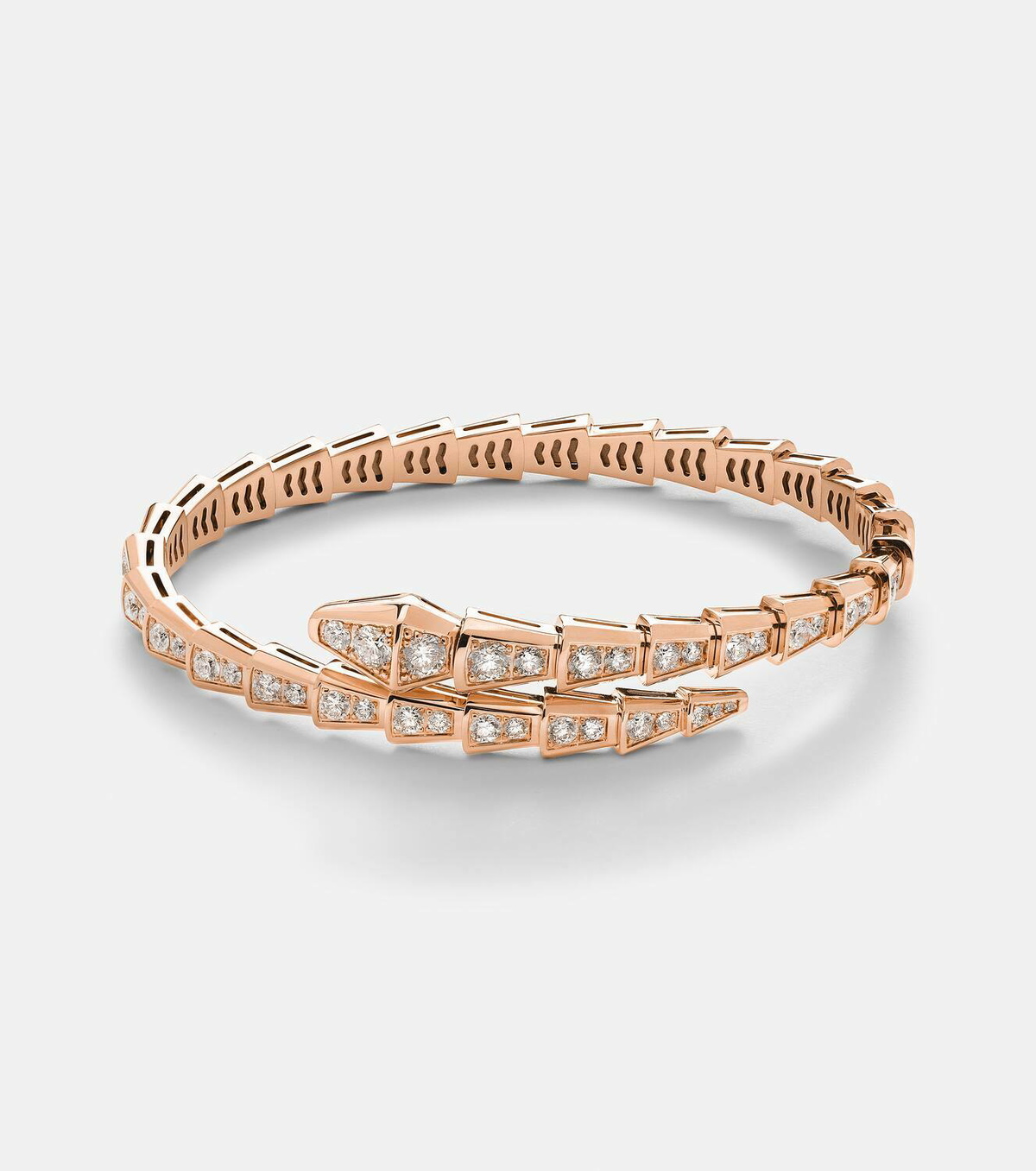 Bvlgari Serpenti Viper 18kt rose gold bracelet with diamonds