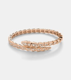 Bvlgari Serpenti Viper 18kt rose gold bracelet with diamonds
