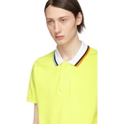 Kenzo Yellow Colorblocked Fitted Polo