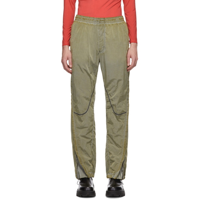 Photo: 1017 ALYX 9SM Green Curved Seam Lounge Pants