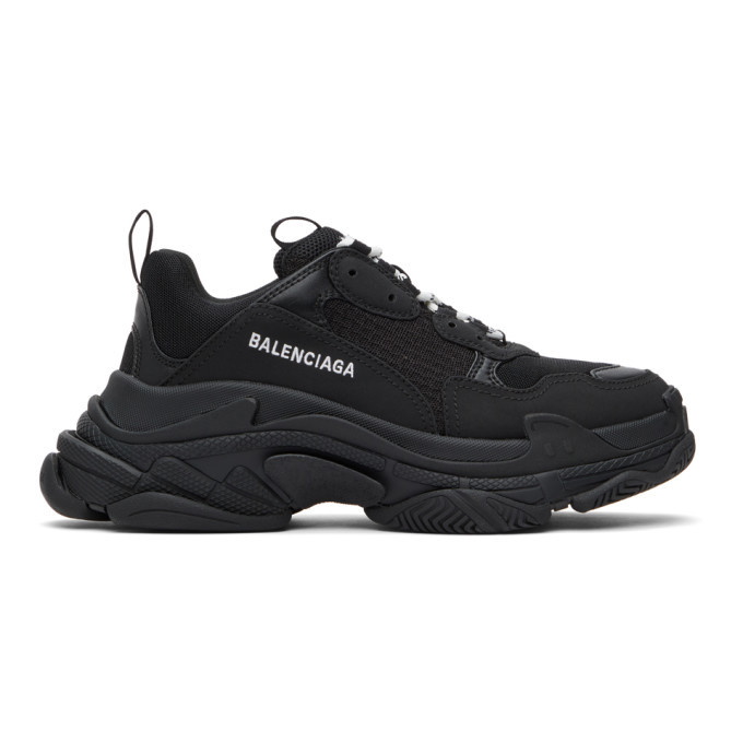 Photo: Balenciaga Black Triple S Sneakers