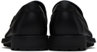 Ferragamo Black Gancini Loafers