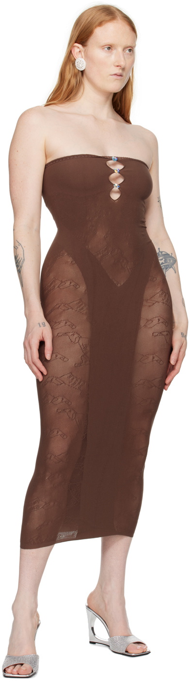 Poster Girl Brown Midi Dress