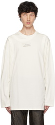 Feng Chen Wang White Double Neck Jersey T-shirt