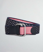 Brooks Brothers Boys Reversible Stars and Stripes Belt | Red/Navy