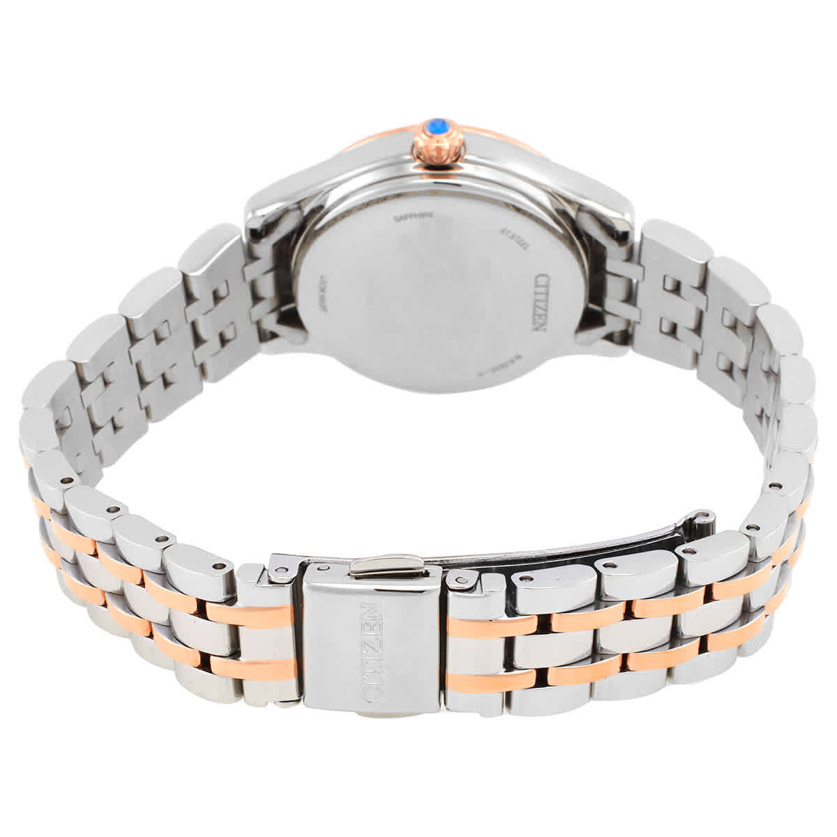 Citizen Luna Automatic Pink Dial Two-Tone Ladies Watch PR1044-87X