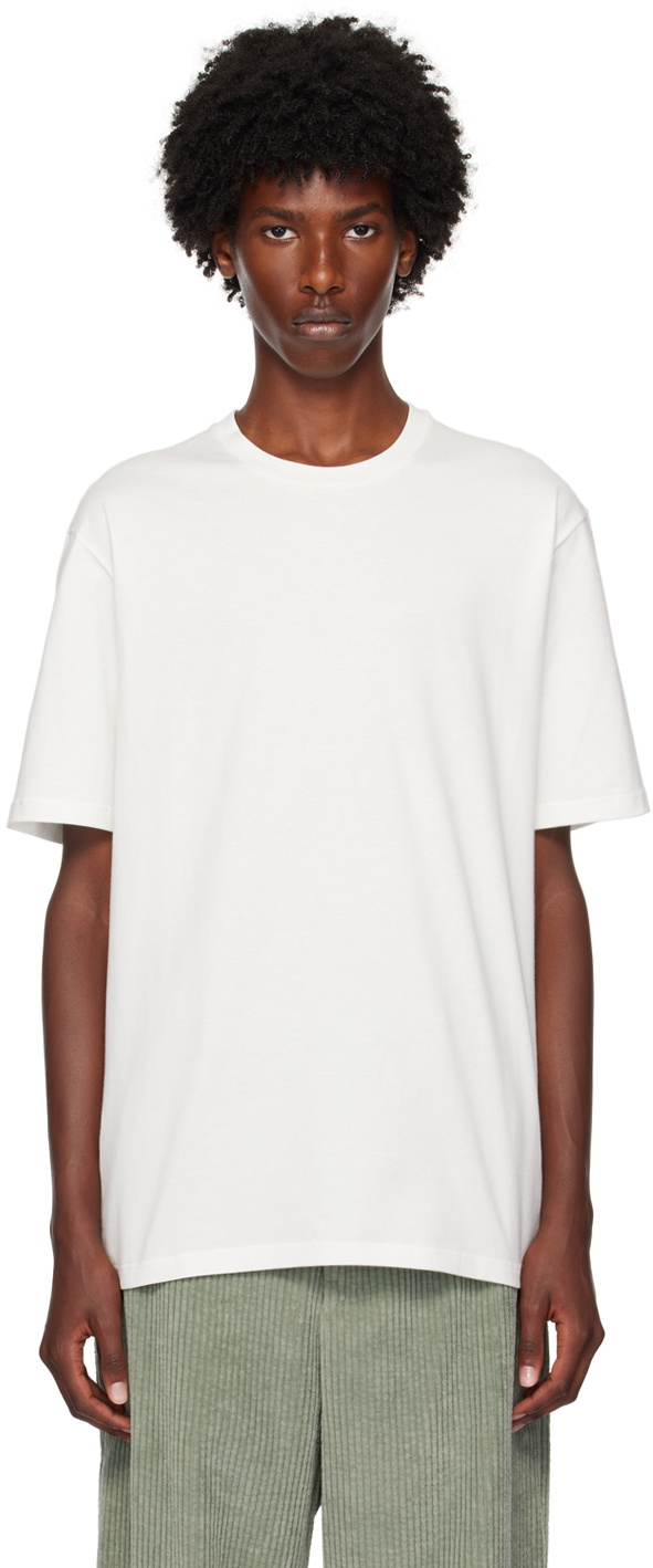 White Crewneck T-Shirt by Jil Sander on Sale