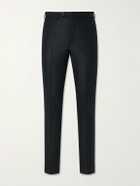 De Petrillo - Straight-Leg Wool and Cashmere-Blend Suit Trousers - Black