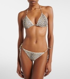 Roberto Cavalli Printed bikini top