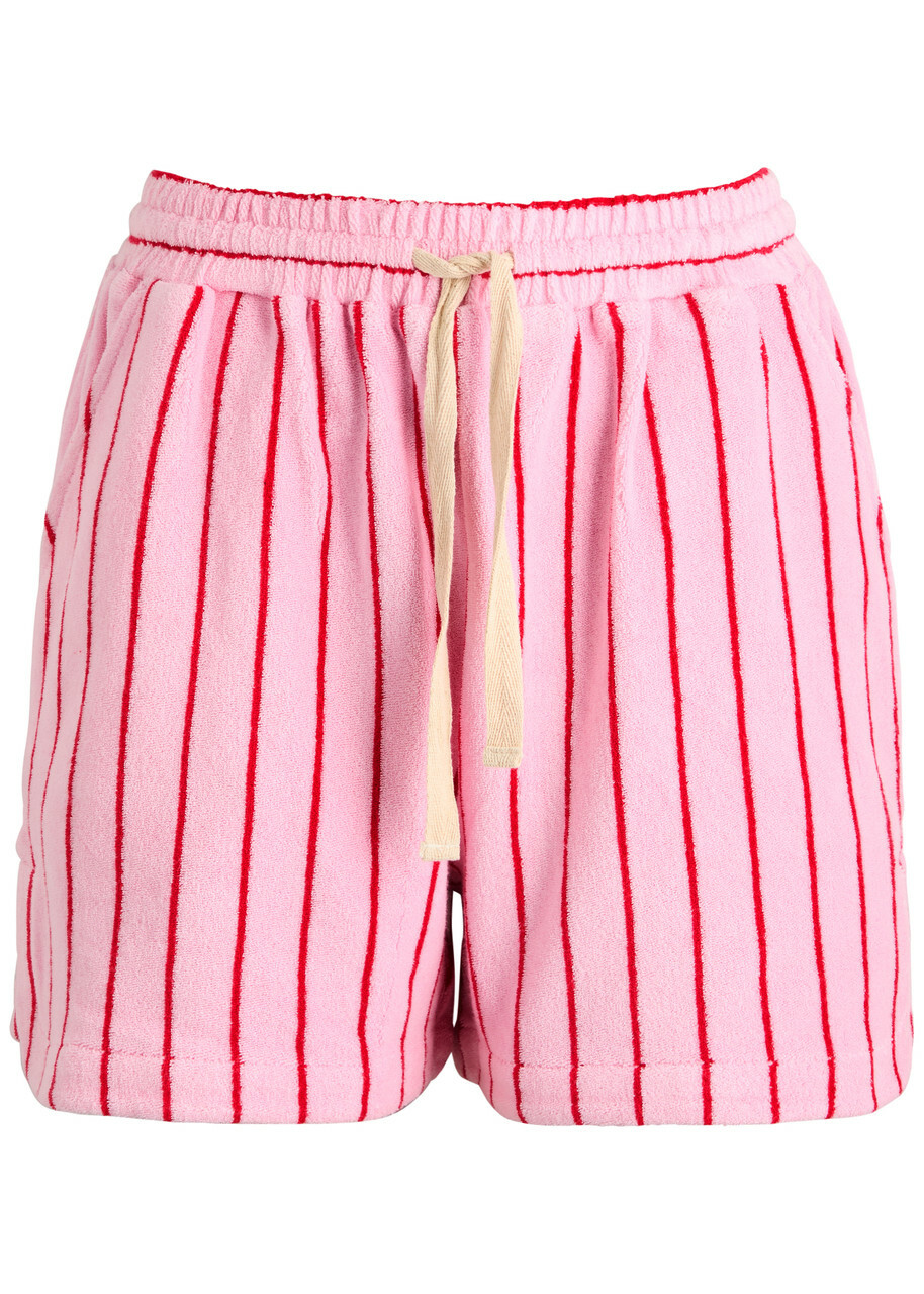 Bongusta Naram Striped Terry Shorts Pink